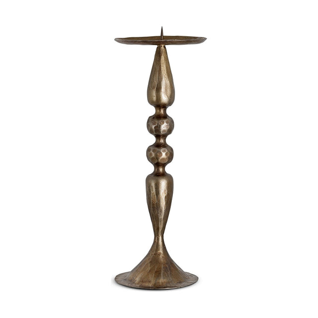 Ayo Pillar Candle Holder - Brass