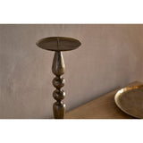 Ayo Pillar Candle Holder - Brass