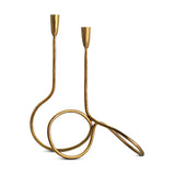 Ayee Twisted Candle Holder - Brass