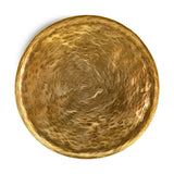 Oorja Hammered Round Tray - Brass