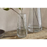 Nyuki Small Recycled Glass Vase - Clear Antique