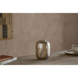 Hamira Recycled Glass Vase - Silver Rust