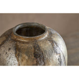 Hamira Recycled Glass Vase - Silver Rust