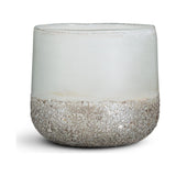 Riyara Medium Christmas Candle Holder - Silver Sparkle