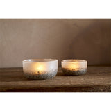 Riyara Christmas Candle Holder - Silver Sparkle