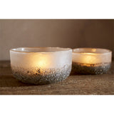 Riyara Christmas Candle Holder - Silver Sparkle