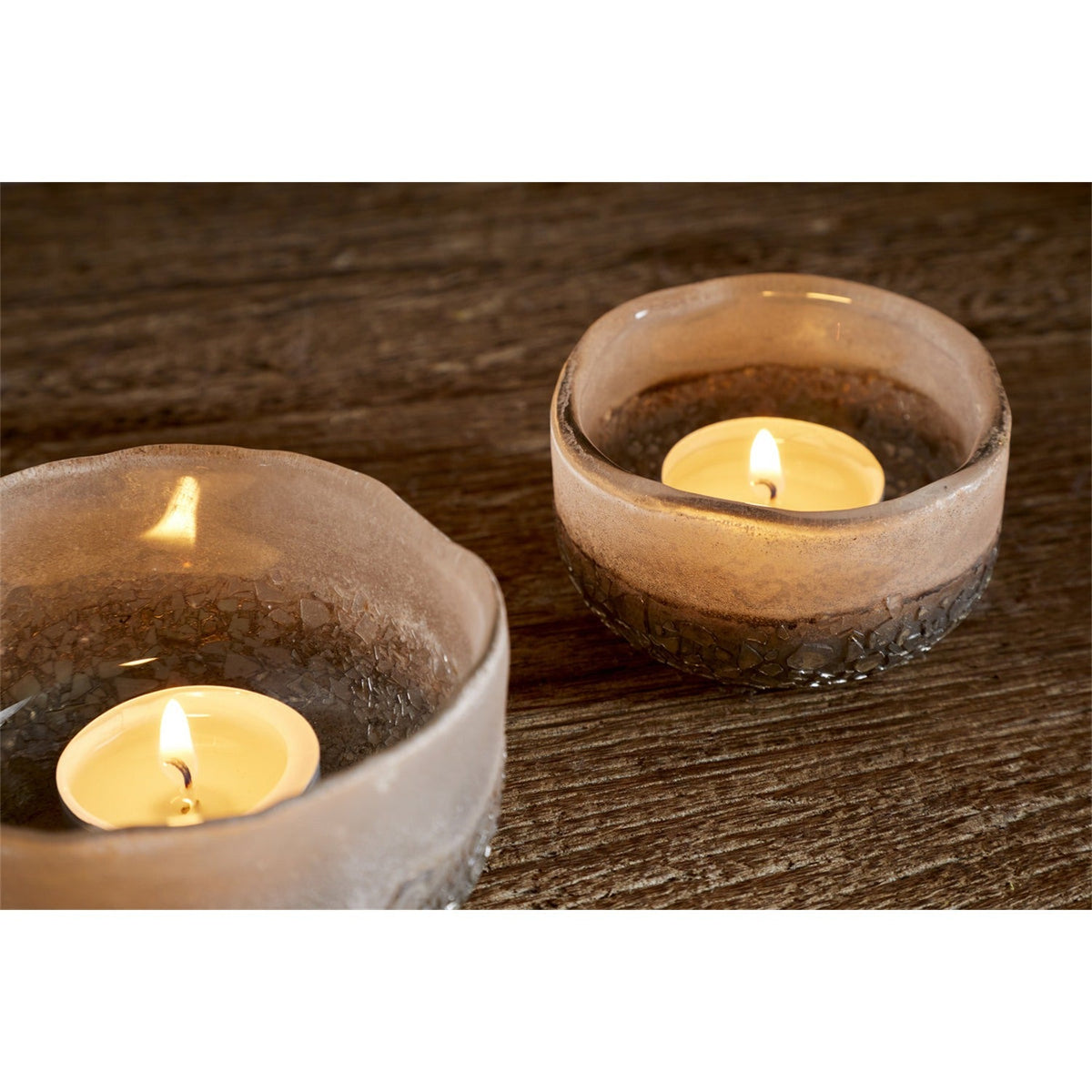Riyara Christmas Candle Holder - Silver Sparkle