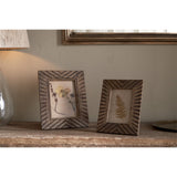 Janoni 4 x 6 Carved Mango Wood Photo Frame - Natural