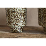 Uzuri Tall Stoneware Vase - Brown