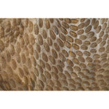 Shahar Carved Mango Wood Wall Clock - Brown