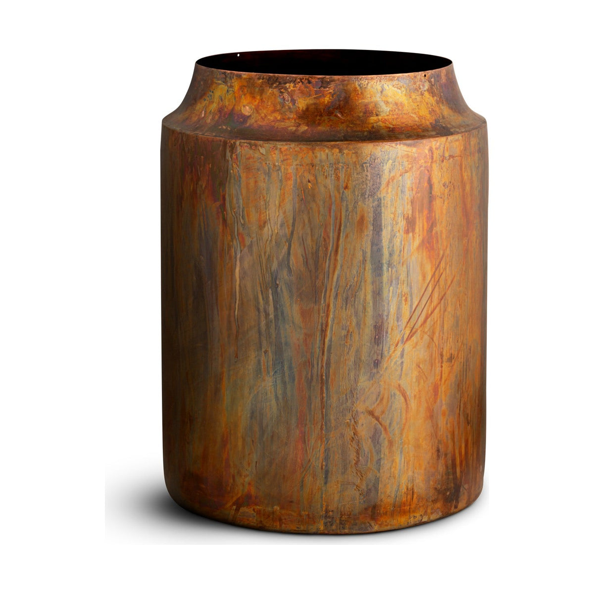 Roja Iron Planter - Oxidised Metal
