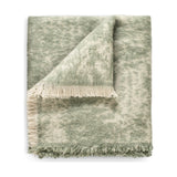 Kambali 130 x 200cm Distressed Jacquard Throw - Moss