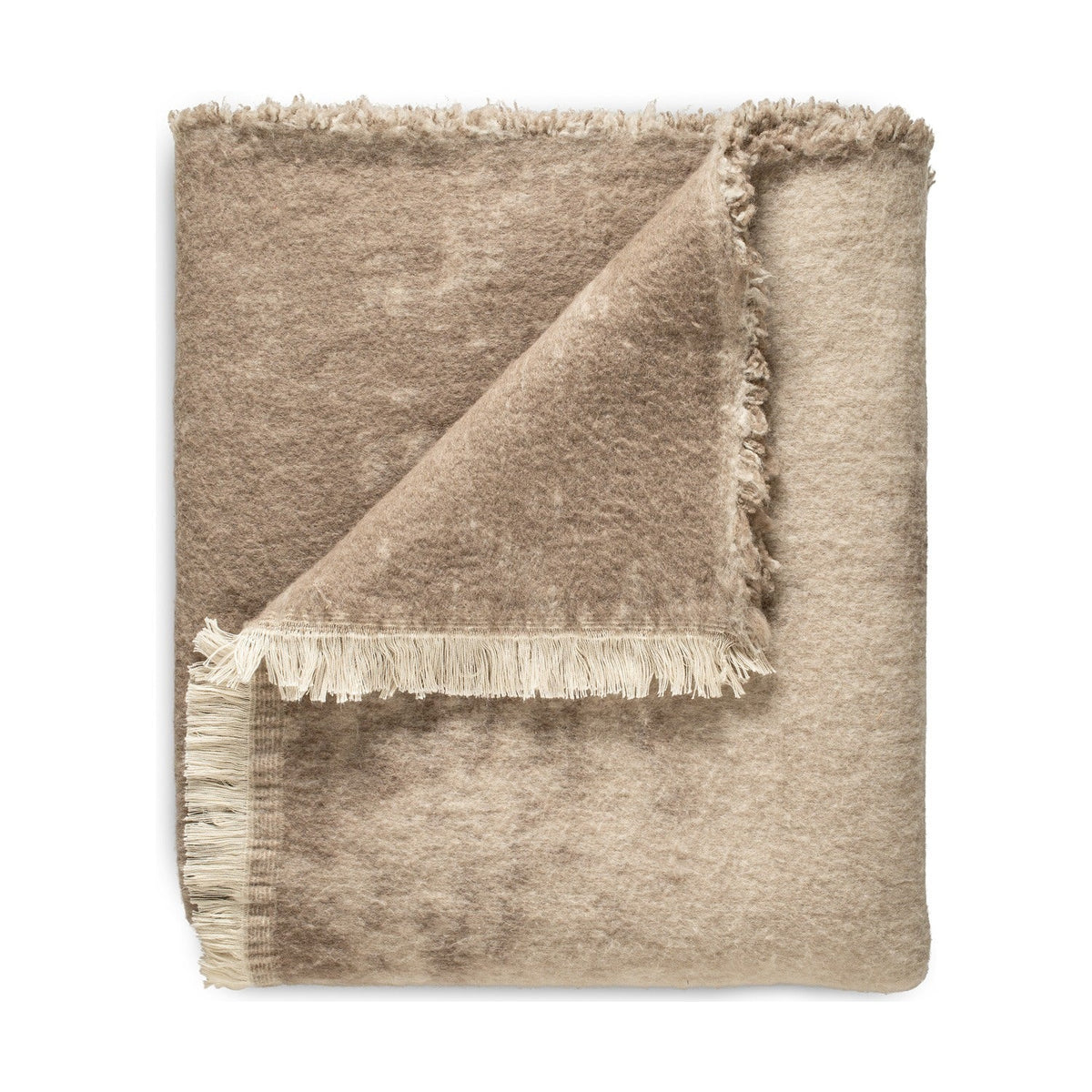 Kambali 130 x 200cm Distressed Jacquard Throw - Natural