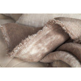Kambali 130 x 200cm Distressed Jacquard Throw - Natural