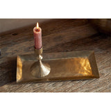 Neram Hammered Iron Tray - Antique Brass