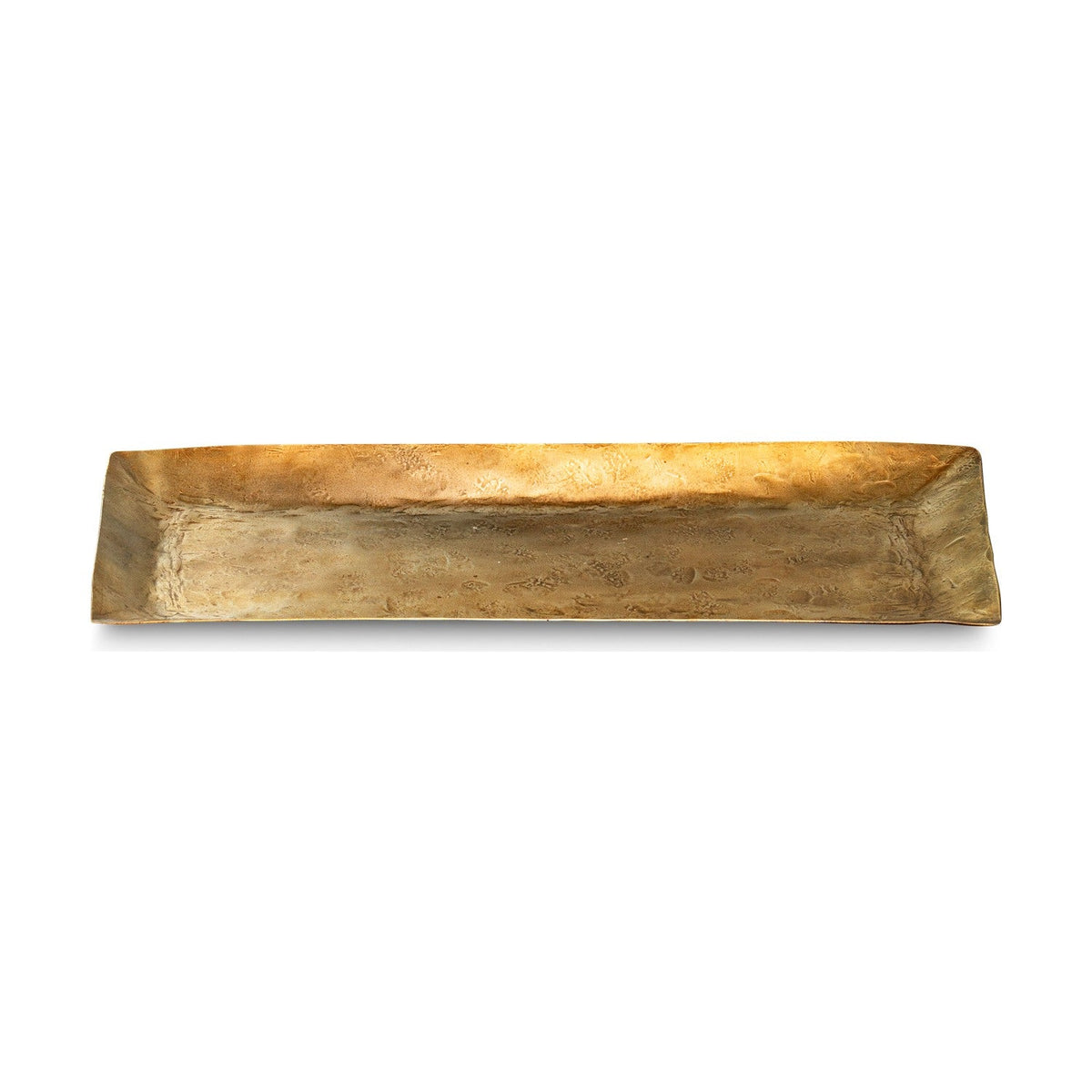 Neram Hammered Iron Tray - Antique Brass