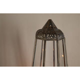Nyiruan Large Glass Lantern - Brass & Clear