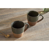Mali Large Mug - Forest Green - Set of 2