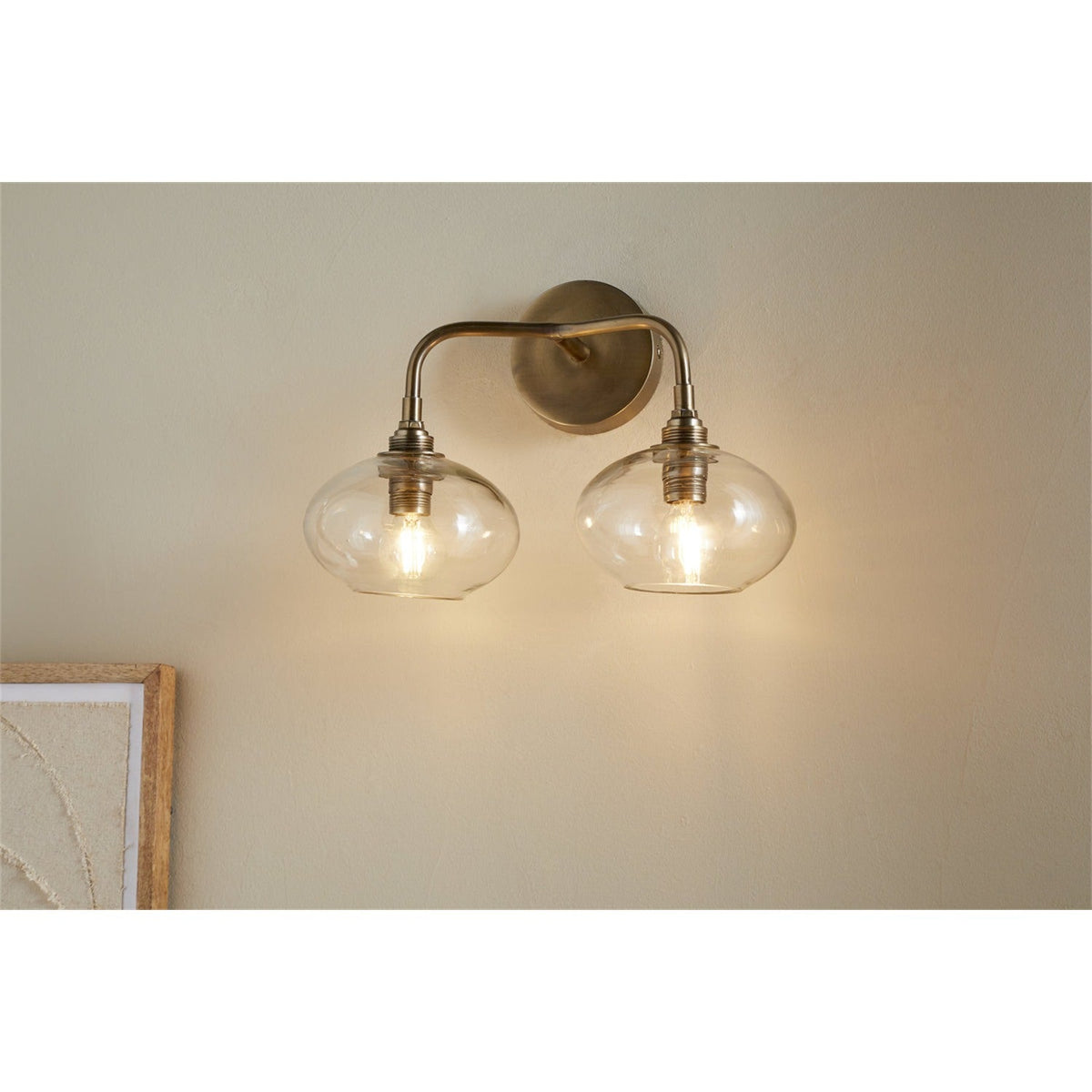 Otoro 2 Light Wall Light - Clear