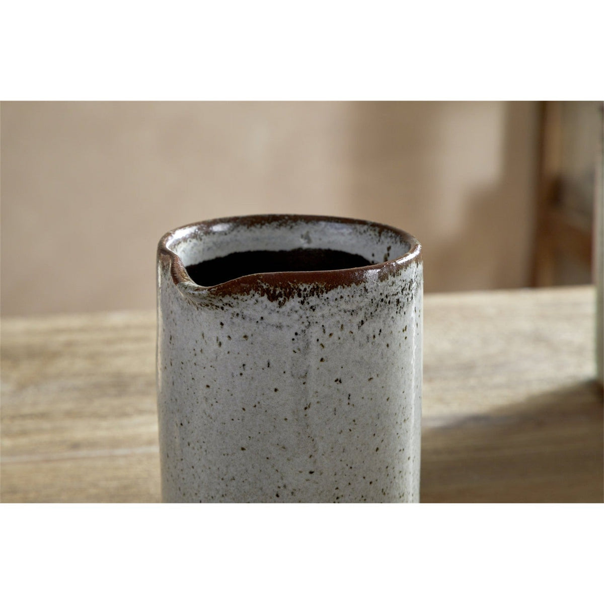 Cam Small Speckled Ceramic Jug - Mocha