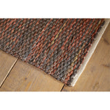 Kekere 150 x 240cm Jute & Cotton Rug - Natural & Rust