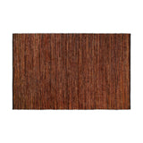 Ele 150 x 240cm Handwoven Recycled Leather Rug - Tan