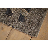 Nadiki 150 x 240cm Recycled Leather Rug - Black & Natural