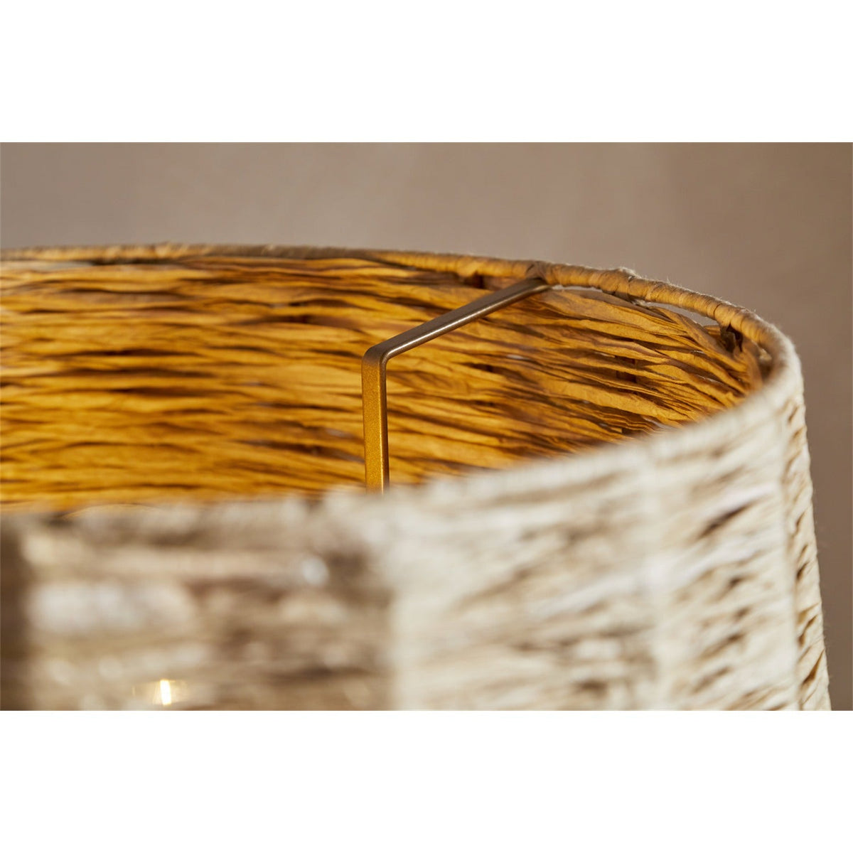 Jiji Medium Woven Raffia Lampshade - Natural