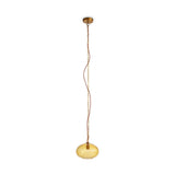 Otoro Small Round Recycled Glass Pendant Light - Honey