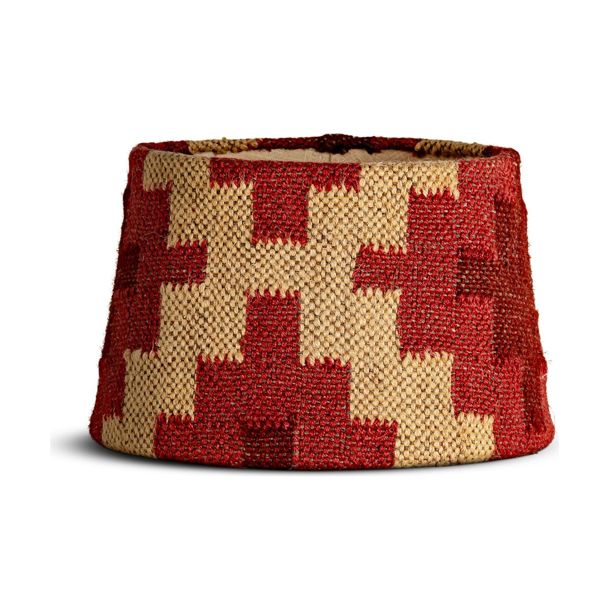 Kaadu Medium Jute Kilim Lampshade - Rust & Natural