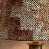 Shanto Jute Kilim Lampshade - Rust & Natural - Medium, styled view 4