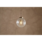 Jayeda Recycled Glass Ball Pendant Light - Clear
