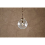 Jayeda Recycled Glass Ball Pendant Light - Clear