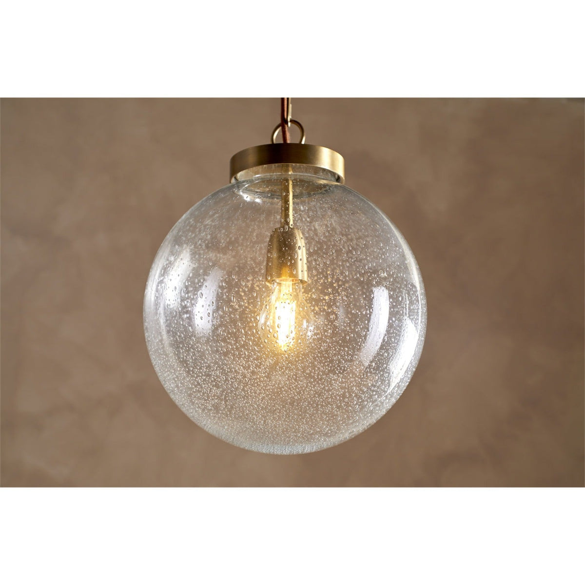 Jayeda Recycled Glass Ball Pendant Light - Clear