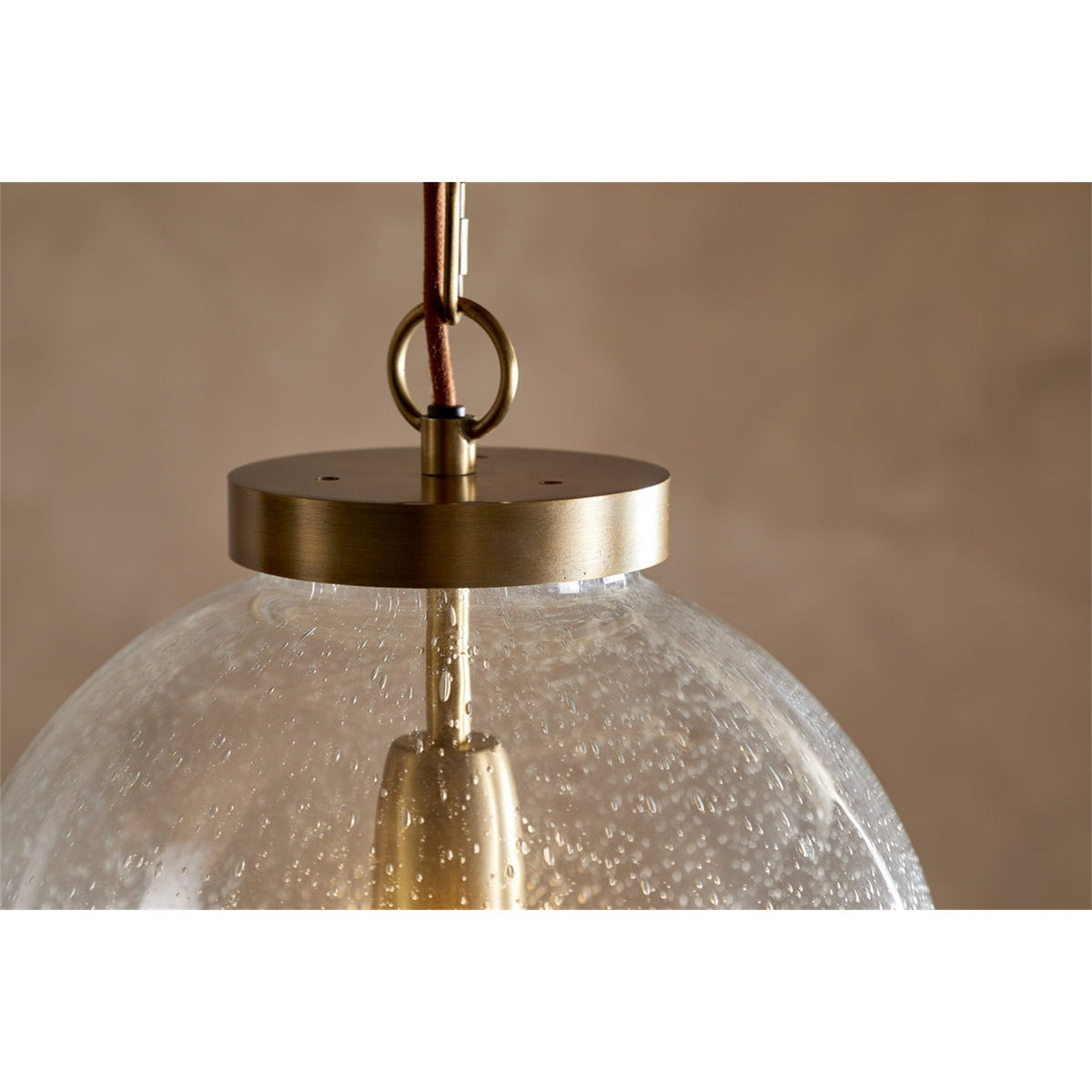 Jayeda Recycled Glass Ball Pendant Light - Clear