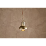 Sakti Brass & Recycled Glass Pendant Light - Clear