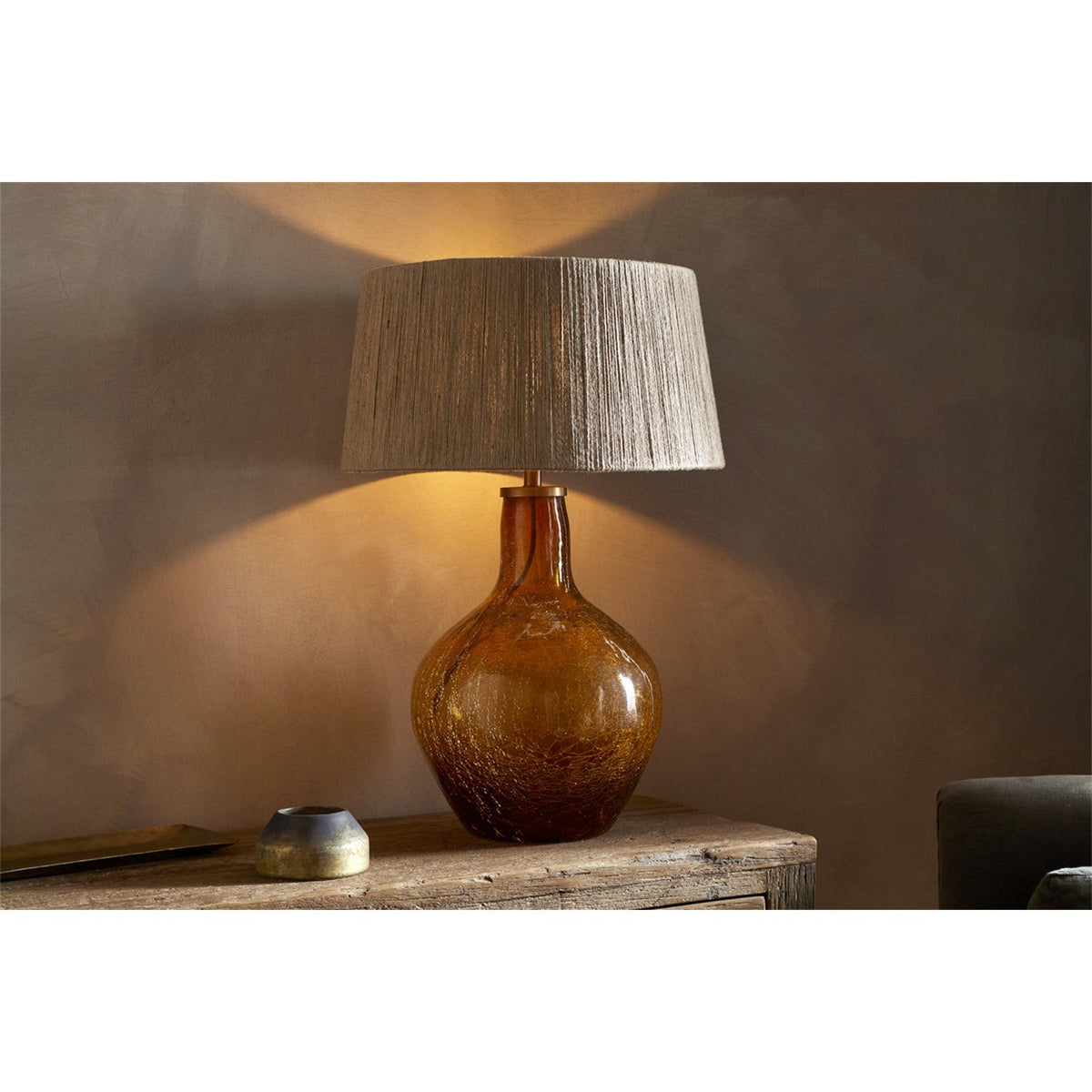 Didan Recycled Glass Lamp Base - Honey