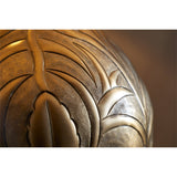 Purana Etched Table Lamp Base - Brass