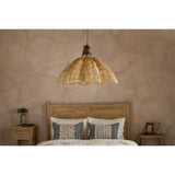 Tudai Large Woven Jute Pendant Light - Natural