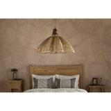 Tudai Large Woven Jute Pendant Light - Natural