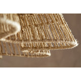 Tudai Large Woven Jute Pendant Light - Natural
