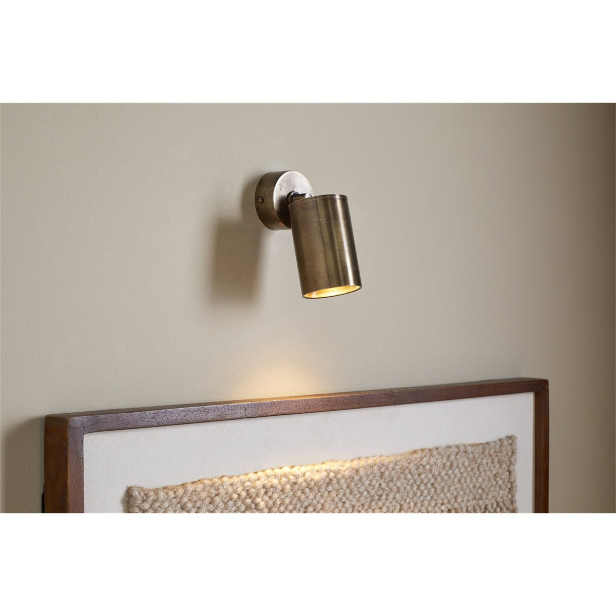 Boni Directional Wall Spotlight - Aged Antique Brass