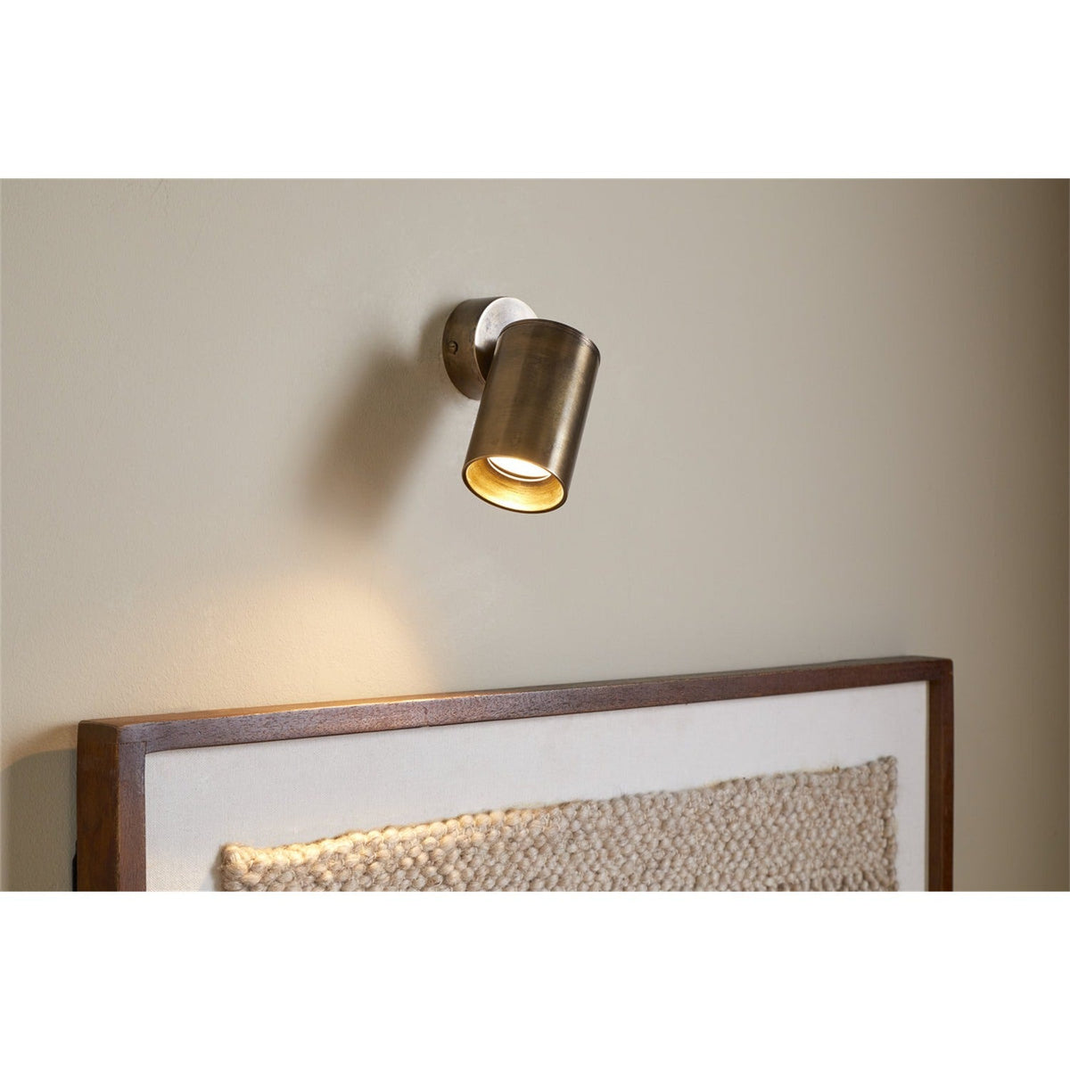 Boni Directional Wall Spotlight - Aged Antique Brass