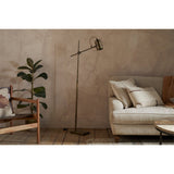 Thenkara Directional Floor Lamp - Antique Brass