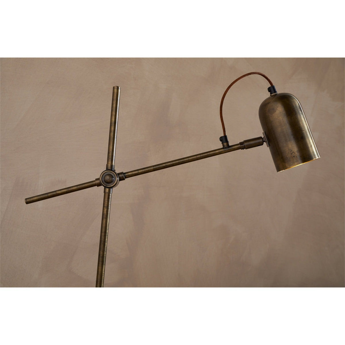 Thenkara Directional Floor Lamp - Antique Brass