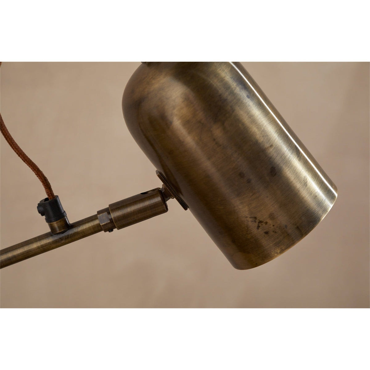 Thenkara Directional Floor Lamp - Antique Brass