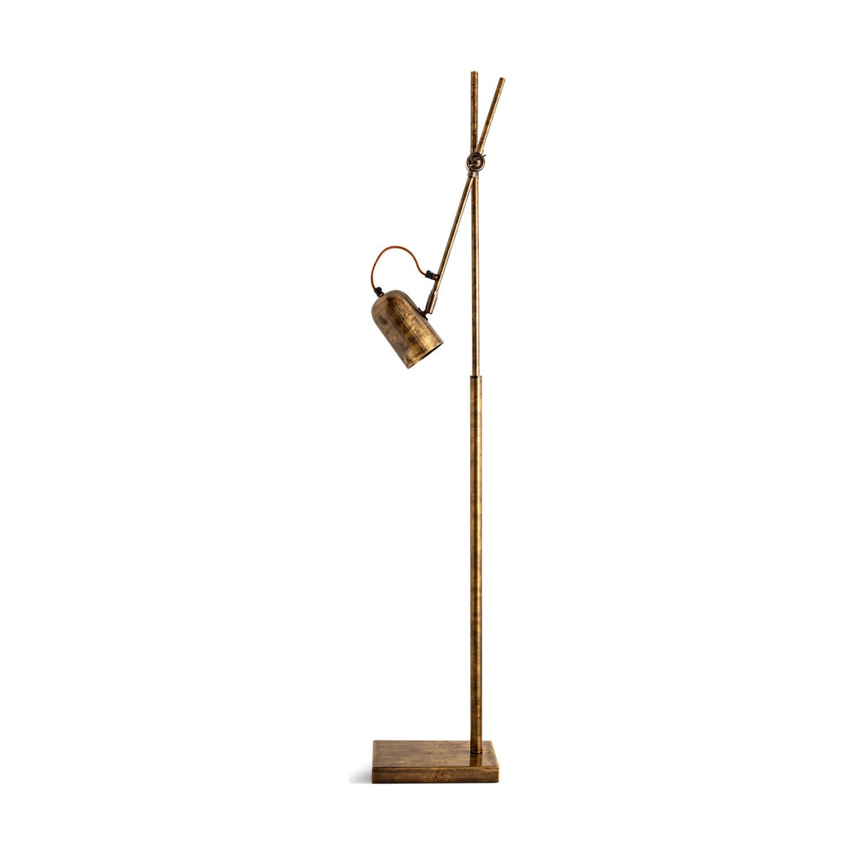 Thenkara Directional Floor Lamp - Antique Brass