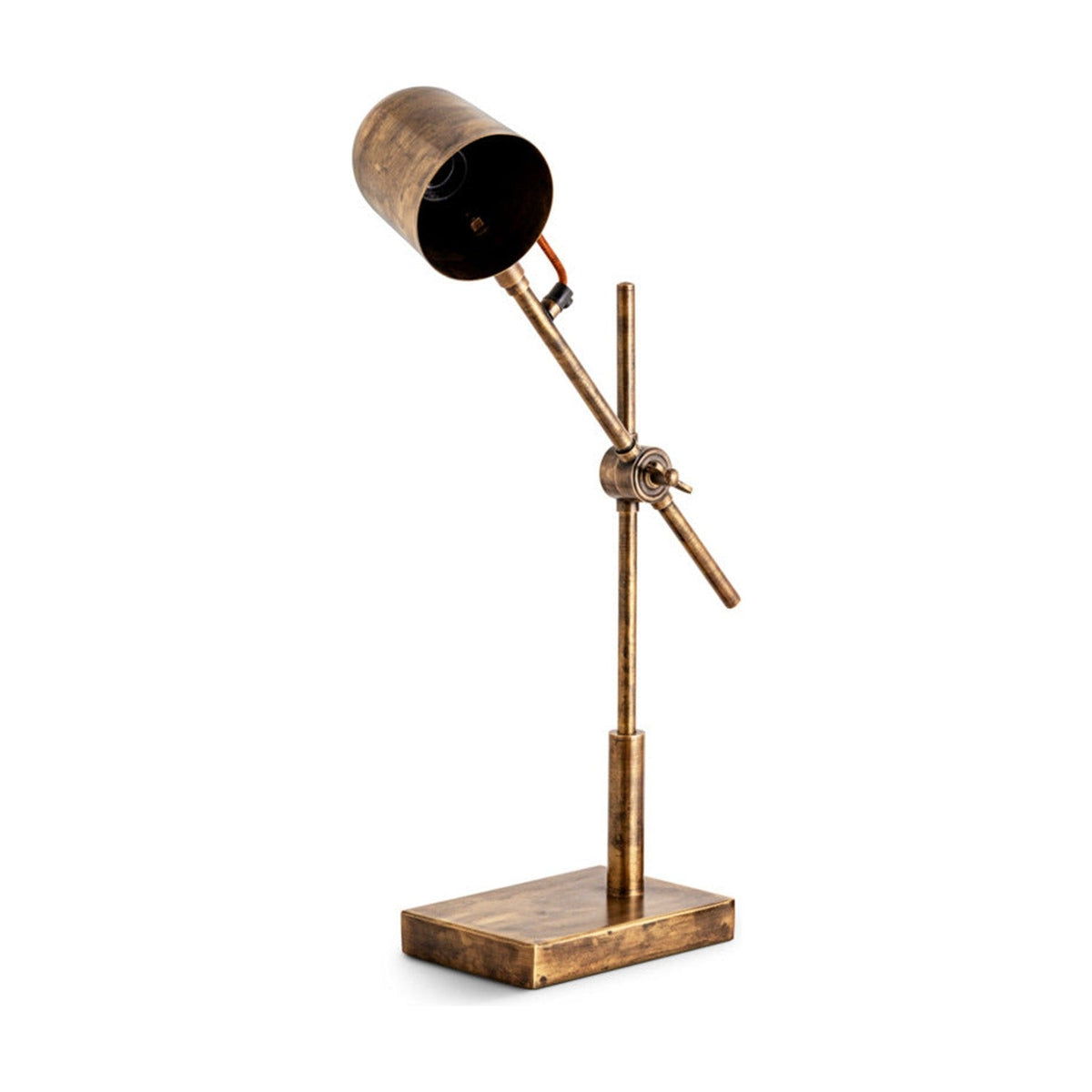 Thenkara Directional Desk Lamp - Antique Brass, detail of the brass, view 2