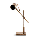 Thenkara Directional Desk Lamp - Antique Brass, detail of the brass, view 3