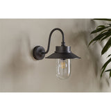 Alwar Swan Neck Outdoor Wall Light - Antique Bronze